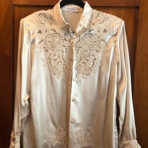Vintage Chinese hand embroidered blouse